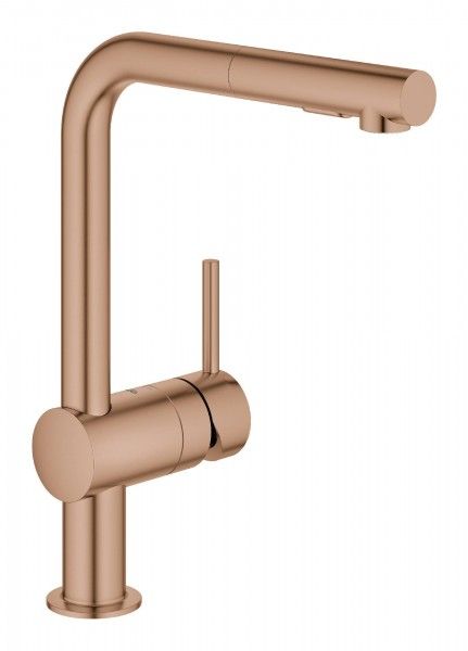 GROHE Keukenmengkraan Minta Met uittrekbare handdouche 1 gat 328mm - 4005176488689