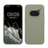 kwmobile telefoonhoesje geschikt voor Nothing Phone 2a / Phone 2a Plus - Hoesje met siliconen coating - Smartphone case in grijsgroen