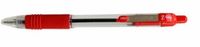 Zebra Z-Grip - 12 stuks - Rode balpen met metalen clip - 1.0mm