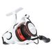 Abu Garcia Max Pro Spinning Reel, Zoetwater Schroef Snoekbaars Snoekbaars, Aluminium Spoel, Robuust Ambidexter 3000H Reel Maat 6,2:1 Gear Ratio Wit Rood