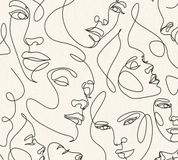 A.S. Création LIJNTEKENING BEHANG | Gezichten - Wit Zwart