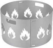 OEM Wan GmbH Vonkenbescherming Vuurschaal - Vonkbeschermer Kap - Veilig Buiten Vuur - Verstelbaar Vlampatroon - 60 cm Diameter - Zilver