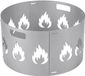 OEM Wan GmbH Vonkenbescherming Vuurschaal - Vonkbeschermer Kap - Veilig Buiten Vuur - Verstelbaar Vlampatroon - 60 cm Diameter - Zilver