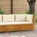 Maison Exclusive - Salon de jardin composé de 2 bancs deux places, en bois d'acacia massif
