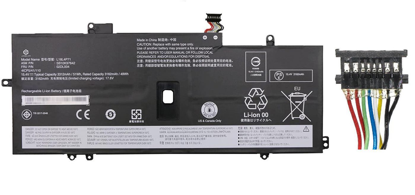 CoreParts Batterij/Accu voor Lenovo ThinkPad X1 Carbon 2019 G7