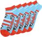 Unabux Sneakersocken Prints Dierenprint Unisex 5 stuks Katoen/Polyamide/Elastaan Maat 42-46 COON
