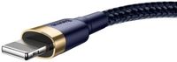 Baseus CALKLF-CV3 Cafule Lightning-kabel 2m Blauw/Goud