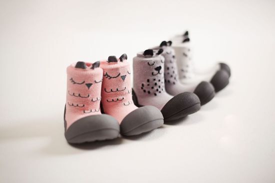 Attipas Cutie grijs babyschoenen eerste loopschoentjes maat 20 6-12 maanden