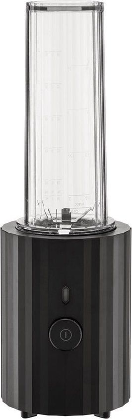 Alessi Plissé Blender to go - Zwart - 380W - 0.55L - 1 Snelheid - Ijs Crusher