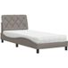 Maison Exclusive - Lit avec matelas Taupe 90 x 200 cm en tissu