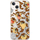 ERT GROUP mobiel telefoonhoesje voor Apple Iphone 13 origineel en officieel erkend Looney Tunes patroon Tasmanian 005 optimaal, met glitter overloopeffect