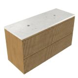 Saniclass Badkamermeubelset - 120x45x63cm - Mat eiken natural