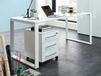 MATERIA Bureau 160 cm blanc/blanc laqué
