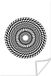 PosterMonkey Poster - Zwart-witte mandala met ruitpatroon - 120x180 cm XXL