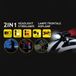 Dunlop Helmlamp - Oplaadbaar Incl. Kabel - Rood/ Wit Licht - 3 Kleurmodi