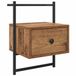 vidaXL Nachtkastje Oudhout 35 x 30 x 51 cm Bewerkt hout