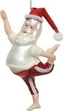 Decoris Kaemingk Kerstman glas l8.40b5h16 cm wntrwt kerst Decoris
