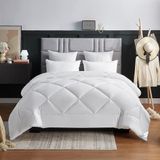 WAVVE Dekbed, 220 x 240 cm, winterdeken, warm, 450 g/m², microvezel, anti-allergie, wit