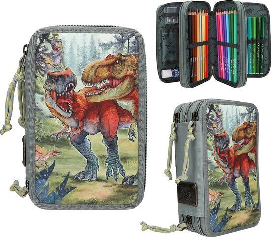 Depesche Dino World 3-vaks etui - BITE