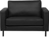 Beliani SAVALEN - Fauteuil - Zwart - Cuir