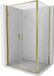 Mexen Exo draaideur douchecabine 90 x 85 cm, transparant, goud