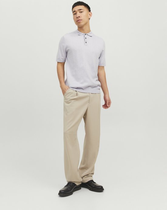 JACK&amp;JONES JPREMIL KNIT POLO S/S SN Heren Trui - Maat L