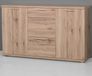 Germania Dressoir Tosun 144 Cm Met 2 Deuren & 3 Lades - Eik