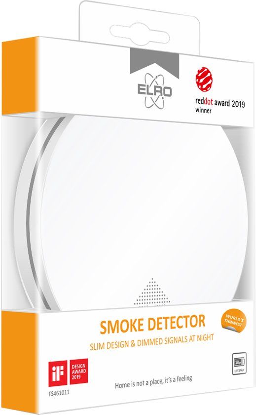 ELRO FS4610 - Ultra Dunne Rookmelder met 10 jaar batterij - 23mm - EN14604