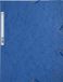 Exacompta 25x Elastomap 3 kleppen in glanskarton 400g/m2 - A4 - Blauw