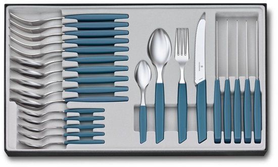 Victorinox Swiss Modern Bestekset - 24-delig - Pastel Blauw