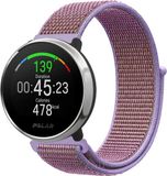 Strap-it Nylon Smartwatch bandje - Geschikt voor Polar Ignite - Lila