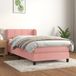 Maison Exclusive - Boxspringbed met matras, rose, 100x200 cm, velours