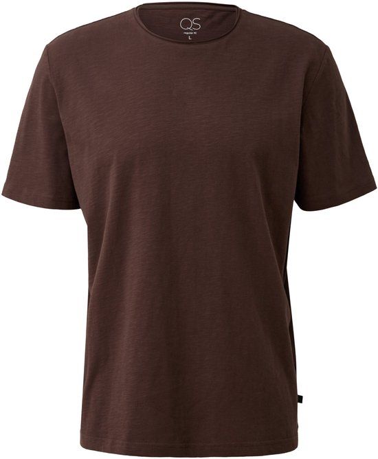 Q/S designed by - Heren t-shirt - Maat S - Mannen - Bruin - katoen