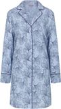 Triumph Nachthemd Boyfriend Fit Blauw Gebloemd Lange Mouw Dames