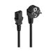 Ewent Stroomkabel voor pc, monitor, televisie, videoprojectoren, IEC320 C13 H05VV-F 3-polig, 5,0 m, zwart