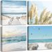 Merkloos Goodivery ® Zeestrand Wanddecoratie Set van 4 Stuks