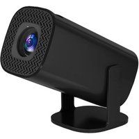 Aiorber Draagbare projector, mini-projector, 1080P, vierkant ontwerp, Bluetooth, WiFi 6 + BT 5.0, compatibel met Android 11.0, zwart