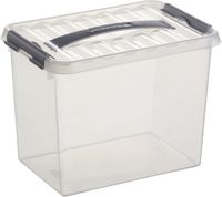Sunware Q-line Boîte de rangement - 9L - Gris - 30,7 x 20 x 22,3 cm