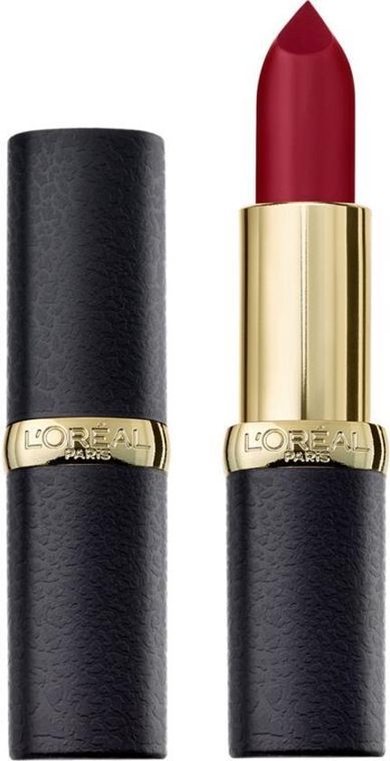 L'Oréal Make-Up Designer Color Riche Matte Lipstick - 430 Mon Jules - Rood - Verzorgende Matte Lippenstift verrijkt met Camillia en Jojoba oliën - 4,54 gr.