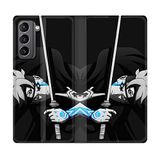 Beschermhoesje Samsung Galaxy S21 Plus hoesje, leer, Manga Boruto zwaard, zwart
