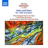Outhere Naxos Simaku: Solos And Duos For Violin And Piano (CD)