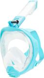 CRESSI Kairon Adult Full Face Snorkeling Mask Clear/Aqua L/XL
