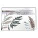 Afie 24-5004 zilveren kaart met envelop 145 x 105 mm – oprecht verdriet, moed, getuigenis, sympathie, landschap, grassen, dood, man, vrouw, rouwceremonie, begrafenis, obsques, gemaakt in Frankrijk