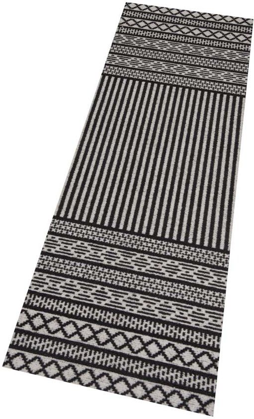 Zala Living Keukenloper Lani 60x180 cm Zwart - Wasbaar 30°C
