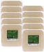 Humbert Feestbordjes - gebaksbordjes - van geperst hout karton - 100x - beige - vierkant - Dia 21 cm - party bordjes - wegwerp servies