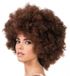 Chaks Chakks Mahonie Afro Pruik Deluxe Bruin Vrouwen Kinderen en volwassenen