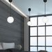 Bronx Suspension noire, abat-jour en verre, E14, BRONX 13-765
