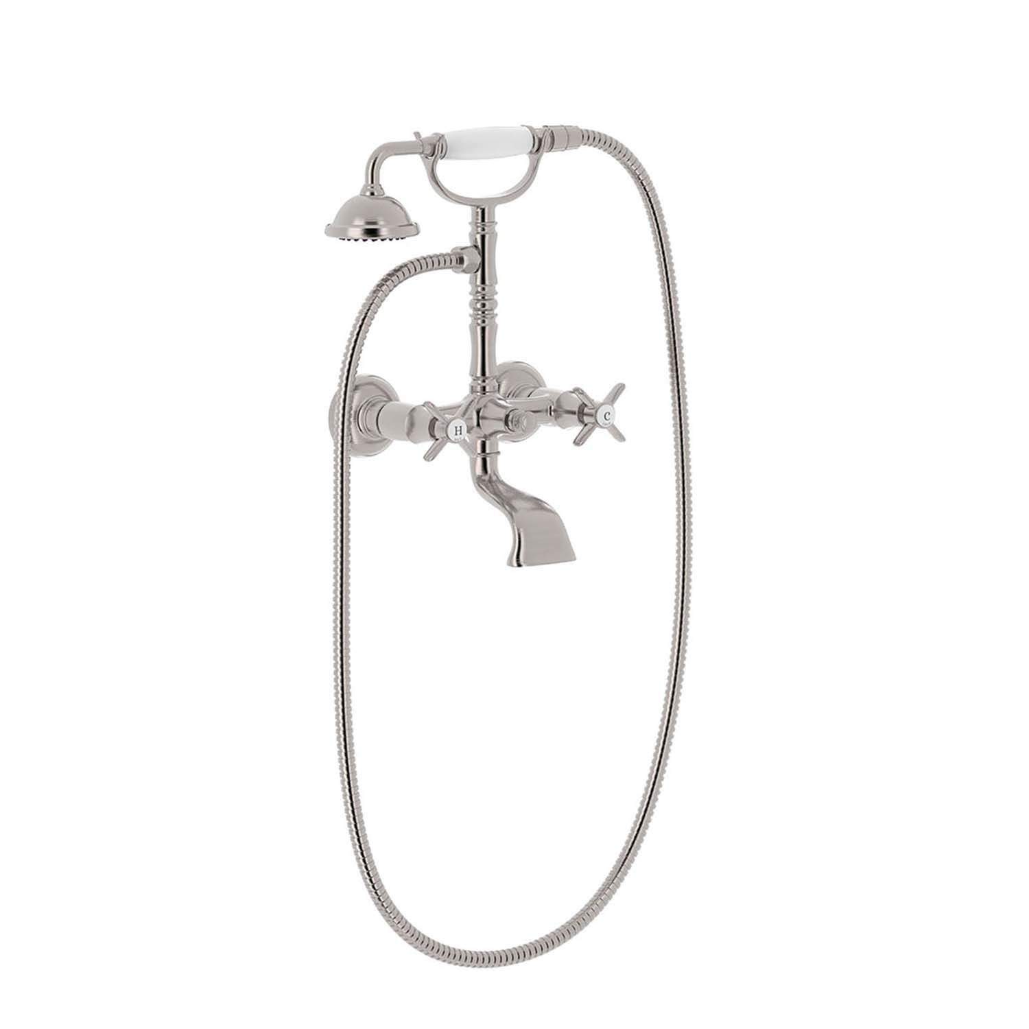 Tres Badmengkraan Tres Clasic 2 Kruisgreep Incl. Handdouche Met Steun Rvs