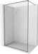 Mexen Kioto-F paroi de douche Walk-in avec cadre 120 x 202 cm, verre transparent, avec profil, traitement anticalcaire, gun metal