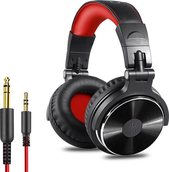 OneOdio Pro 10 - Over-ear Headset - Black/Red